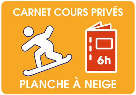 Carnet 6 hres cours privés planche