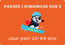 Passe 1 dimanche sur 2- 22-64 ans (option 2)