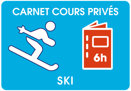 Carnet 6 hres - Cours Privés - Ski