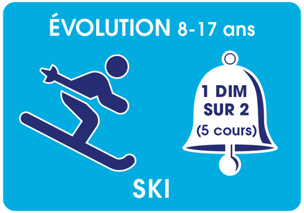 Évolution 8-17 ans - 1 dimanche sur 2 - déb. 9 ou 16 janv. 2022