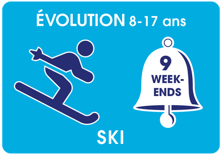 Évolution 8 à 17 ans - 9 W-E. déb. 15 ou 16 jan. 2022