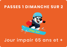 Passe 1 dimanche sur 2 65+ ans (option 1)